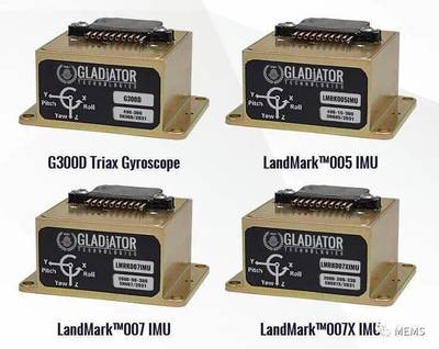Gladiator發布SX2系列高性能慣性傳感器，加速度傳感器性能實現重大突破